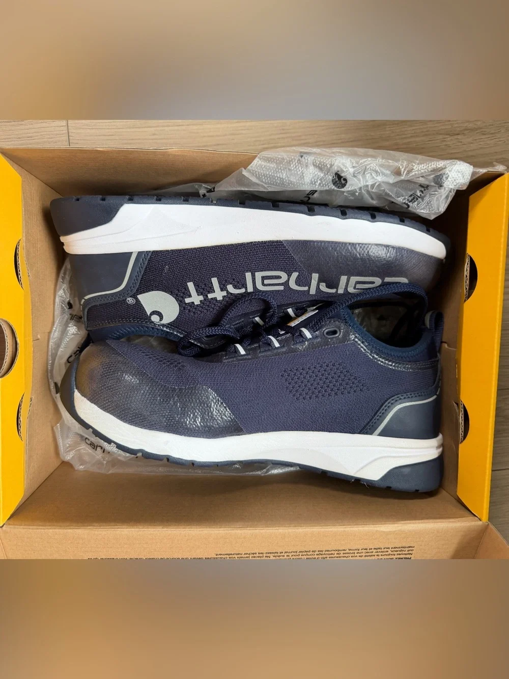 Carhartt Men’s Navy Force Nano Composite Toe Work Sneakers FA3404-M Sz 8W